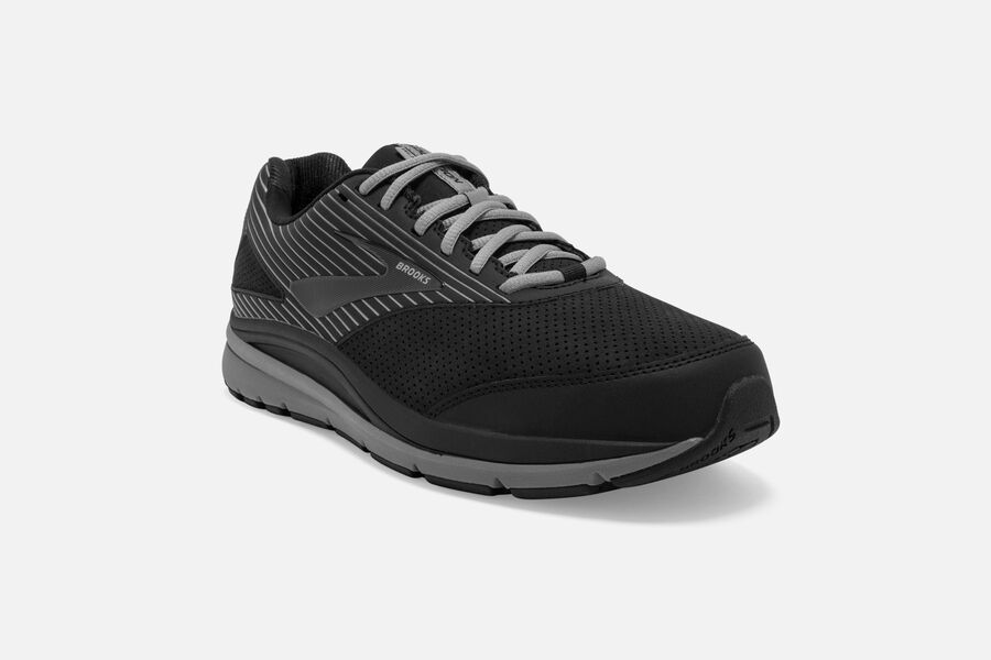 Brooks Israel Addiction Walker Suede Running Shoes Mens - Black - SRW-478601